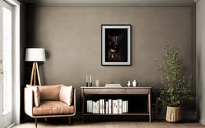 photo signée et numérotée d'un chien